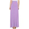 imageLock and Love Womens Casual Comfy Stylish High Waist Flare Long Maxi Skirt  Available in Print ampamp Solid OptionsWb1434lilac