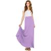 imageLock and Love Womens Casual Comfy Stylish High Waist Flare Long Maxi Skirt  Available in Print ampamp Solid OptionsWb1434lilac