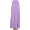 imageLock and Love Womens Casual Comfy Stylish High Waist Flare Long Maxi Skirt  Available in Print ampamp Solid OptionsWb1434lilac