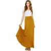 imageLock and Love Womens Casual Comfy Stylish High Waist Flare Long Maxi Skirt  Available in Print ampamp Solid OptionsWb1434mustard