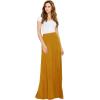 imageLock and Love Womens Casual Comfy Stylish High Waist Flare Long Maxi Skirt  Available in Print ampamp Solid OptionsWb1434mustard