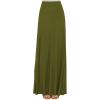 imageLock and Love Womens Casual Comfy Stylish High Waist Flare Long Maxi Skirt  Available in Print ampamp Solid OptionsWb1434olive