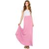 imageLock and Love Womens Casual Comfy Stylish High Waist Flare Long Maxi Skirt  Available in Print ampamp Solid OptionsWb1434pink