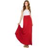 imageLock and Love Womens Casual Comfy Stylish High Waist Flare Long Maxi Skirt  Available in Print ampamp Solid OptionsWb1434red