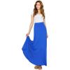 imageLock and Love Womens Casual Comfy Stylish High Waist Flare Long Maxi Skirt  Available in Print ampamp Solid OptionsWb1434royalbrite