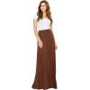 imageLock and Love Womens Casual Comfy Stylish High Waist Flare Long Maxi Skirt  Available in Print ampamp Solid OptionsWb1434rust