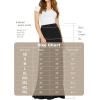 imageLock and Love Womens Casual Comfy Stylish High Waist Flare Long Maxi Skirt  Available in Print ampamp Solid OptionsWb1434taupe