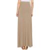 imageLock and Love Womens Casual Comfy Stylish High Waist Flare Long Maxi Skirt  Available in Print ampamp Solid OptionsWb1434taupe