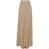 imageLock and Love Womens Casual Comfy Stylish High Waist Flare Long Maxi Skirt  Available in Print ampamp Solid OptionsWb1434taupe