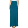 imageLock and Love Womens Casual Comfy Stylish High Waist Flare Long Maxi Skirt  Available in Print ampamp Solid OptionsWb1434teal