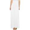 imageLock and Love Womens Casual Comfy Stylish High Waist Flare Long Maxi Skirt  Available in Print ampamp Solid OptionsWb1434white