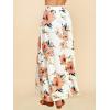 imageLock and Love Womens Casual Comfy Stylish High Waist Flare Long Maxi Skirt  Available in Print ampamp Solid OptionsWb1434whitefloral