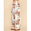 imageLock and Love Womens Casual Comfy Stylish High Waist Flare Long Maxi Skirt  Available in Print ampamp Solid OptionsWb1434whitefloral