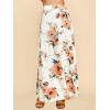 imageLock and Love Womens Casual Comfy Stylish High Waist Flare Long Maxi Skirt  Available in Print ampamp Solid OptionsWb1434whitefloral