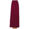 imageLock and Love Womens Casual Comfy Stylish High Waist Flare Long Maxi Skirt  Available in Print ampamp Solid OptionsWb1434wine