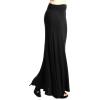 imageLock and Love Womens Stylish Comfy Floor Length Flar Long Maxi SkirtWb296black