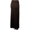 imageLock and Love Womens Stylish Comfy Floor Length Flar Long Maxi SkirtWb296brown