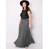 imageLock and Love Womens Stylish Comfy Floor Length Flar Long Maxi SkirtWb296hdg