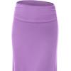 imageLock and Love Womens Stylish Comfy Floor Length Flar Long Maxi SkirtWb296lilac
