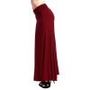 imageLock and Love Womens Stylish Comfy Floor Length Flar Long Maxi SkirtWb296merlot