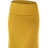 imageLock and Love Womens Stylish Comfy Floor Length Flar Long Maxi SkirtWb296mustard