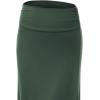 imageLock and Love Womens Stylish Comfy Floor Length Flar Long Maxi SkirtWb296olive