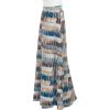 imageLock and Love Womens Casual Comfy Stylish High Waist Flare Long Maxi Skirt  Available in Print ampamp Solid OptionsWb1448tealbrown