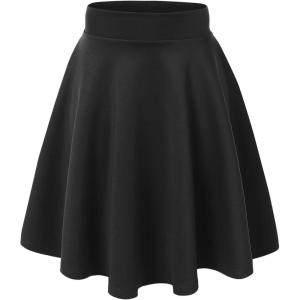 imageLL Womens Flirty Flare Skirt  Made in USAWb829black