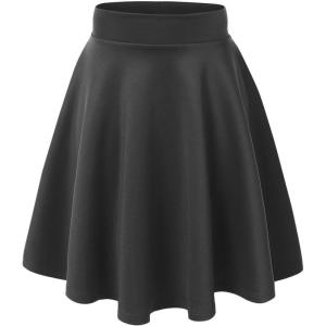 imageLL Womens Flirty Flare Skirt  Made in USAWb829charcoal