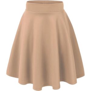 imageLL Womens Flirty Flare Skirt  Made in USAWb829khaki