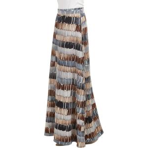 imageLock and Love Womens Casual Comfy Stylish High Waist Flare Long Maxi Skirt  Available in Print ampamp Solid OptionsWb1448blackbrown