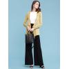 imageLL WSK2281 Womens Drape Front Open Cardigan Long Sleeve Irregular Hem S Mustard