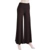 imageLL Womens Chic Palazzo Lounge Pants  Made in USAWb750brown