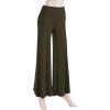 imageLL Womens Chic Palazzo Lounge Pants  Made in USAWb750olive