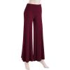 imageLL Womens Chic Palazzo Lounge Pants  Made in USAWb750wine