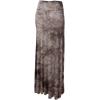 imageLock and Love Womens Casual High Waist SolidTie Dye Fold Over Flowy Long Maxi SkirtWb1058brown