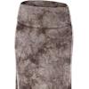 imageLock and Love Womens Casual High Waist SolidTie Dye Fold Over Flowy Long Maxi SkirtWb1058brown