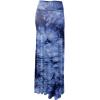 imageLock and Love Womens Casual High Waist SolidTie Dye Fold Over Flowy Long Maxi SkirtWb1058navy