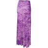 imageLock and Love Womens Casual High Waist SolidTie Dye Fold Over Flowy Long Maxi SkirtWb1058purple