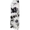 imageLock and Love Womens Casual High Waist SolidTie Dye Fold Over Flowy Long Maxi SkirtWb1058whiteblack