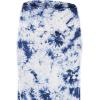 imageLock and Love Womens Casual High Waist SolidTie Dye Fold Over Flowy Long Maxi SkirtWb1058whitenavy