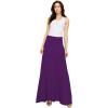 imageLock and Love Womens Casual High Waist SolidTie Dye Fold Over Flowy Long Maxi SkirtWb670barney