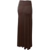 imageLock and Love Womens Casual High Waist SolidTie Dye Fold Over Flowy Long Maxi SkirtWb670brown