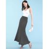 imageLock and Love Womens Casual High Waist SolidTie Dye Fold Over Flowy Long Maxi SkirtWb670hdg