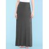 imageLock and Love Womens Casual High Waist SolidTie Dye Fold Over Flowy Long Maxi SkirtWb670hdg