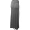 imageLock and Love Womens Casual High Waist SolidTie Dye Fold Over Flowy Long Maxi SkirtWb670hdg
