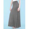 imageLock and Love Womens Casual High Waist SolidTie Dye Fold Over Flowy Long Maxi SkirtWb670heathergrey