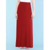 imageLock and Love Womens Casual High Waist SolidTie Dye Fold Over Flowy Long Maxi SkirtWb670red
