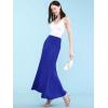 imageLock and Love Womens Casual High Waist SolidTie Dye Fold Over Flowy Long Maxi SkirtWb670royalbrite