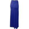 imageLock and Love Womens Casual High Waist SolidTie Dye Fold Over Flowy Long Maxi SkirtWb670royalbrite